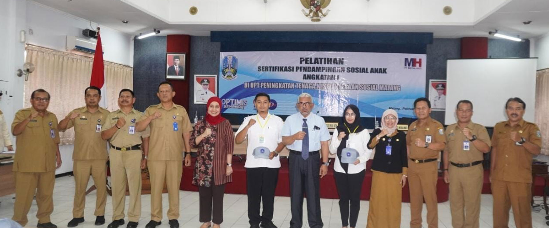 Pelatihan Sertifikasi di Dinas Sosial